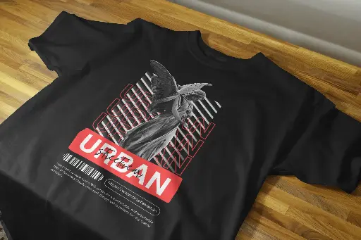 Urban Streetwear T Shirt Black